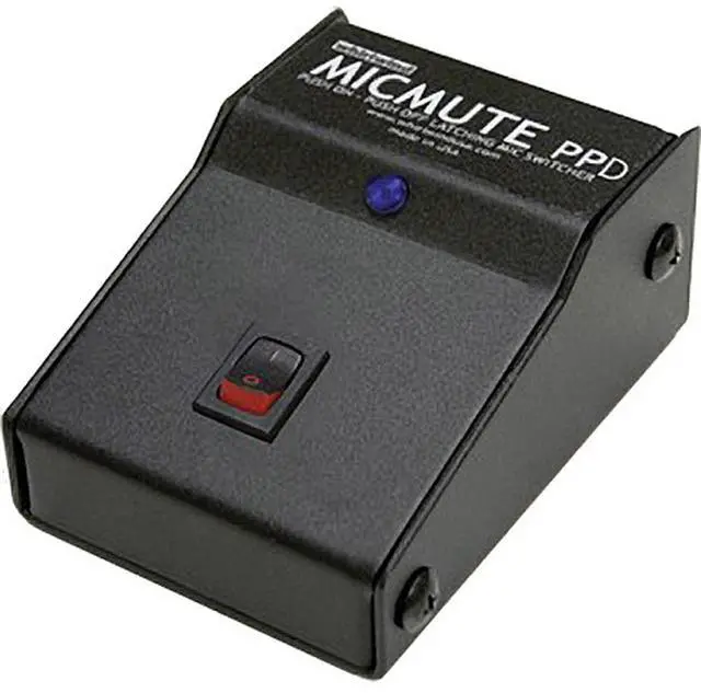 Main image of Whirlwind Micmute PPD Latching Switch-On/Switch-Off Desktop Design Audio Switch
