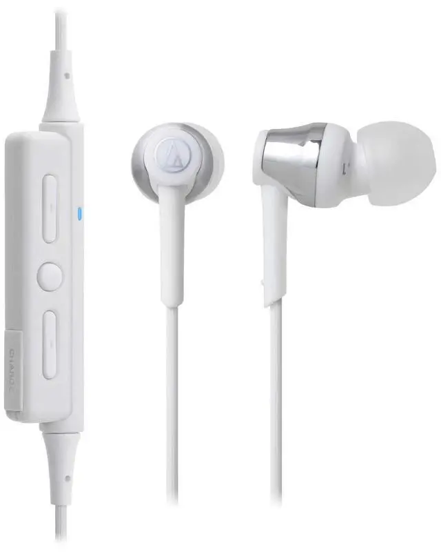 Alt view image 9 of 9 - Audio-Technica ATH-CKR35BT Sound Reality Wireless In-Ear Headphones- Silver