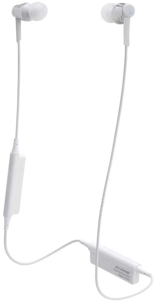 Alt view image 8 of 9 - Audio-Technica ATH-CKR35BT Sound Reality Wireless In-Ear Headphones- Silver