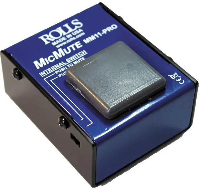Main image of Rolls MM11 PRO Switchable Microphone Mute/Talk Professional Microphone Switch