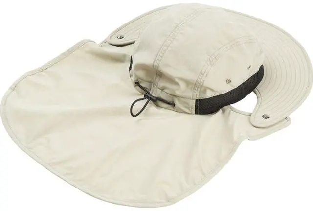 Alt view image 3 of 5 - K-Tek Stingray Audio SunHat for Headphones and Ear Muffs, Sand #KSH1