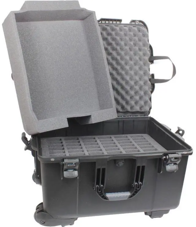 Main image of Williams Sound Large Heavy-Duty Carry Case with Wheels (60 Slots + Tray) #CCS054