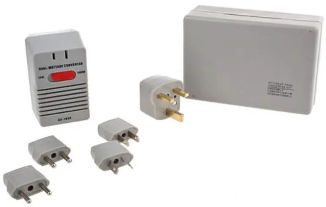 Alt view image 2 of 7 - Adorama 1650W 220 to 110 Voltage Converter Plug Adapter Kit