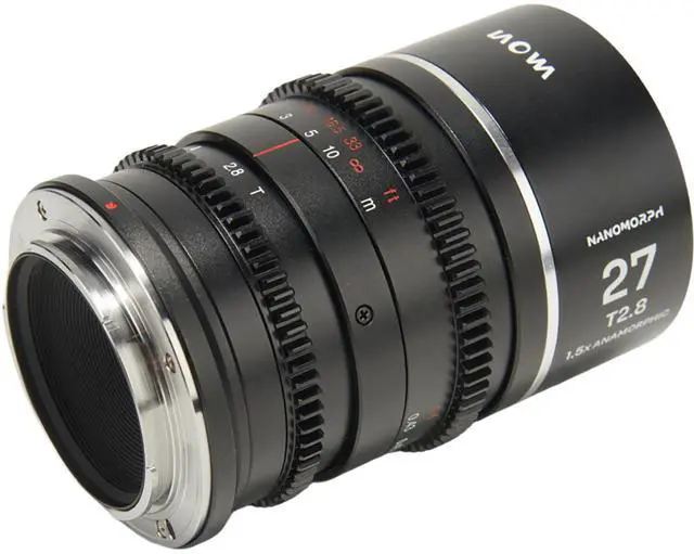 Alt view image 4 of 5 - Venus Laowa Nanomorph 27mm T2.8 1.5x S35 Anamorphic Lens for Canon RF, Silver Flare
