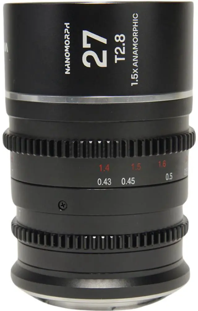 Main image of Venus Laowa Nanomorph 27mm T2.8 1.5x S35 Anamorphic Lens for Canon RF, Silver Flare