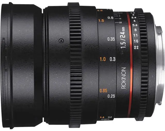 Alt view image 19 of 20 - Rokinon 24mm T1.5 Cine Wide Angle Lens for Canon EF Mount #DS24M-C