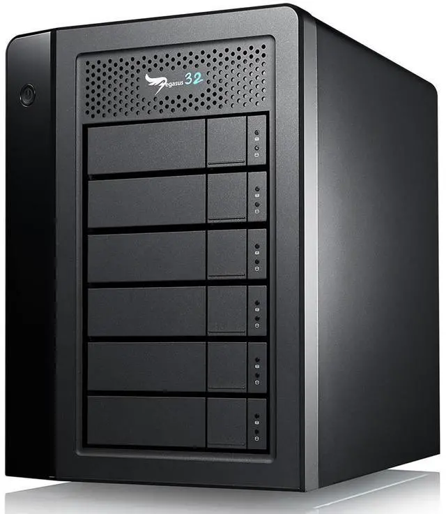 Alt view image 4 of 4 - Promise Technology Pegasus32 R6 48TB (6x8TB) 6-Bay Thunderbolt 3/USB 3.2 Array