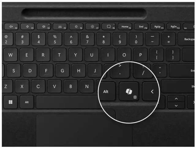 Alt view image 9 of 9 - Microsoft Surface Slim Pen (2nd Edition) and Pro Flex Keyboard for Pro (11th Edition), Pro 9, Pro 8 Black