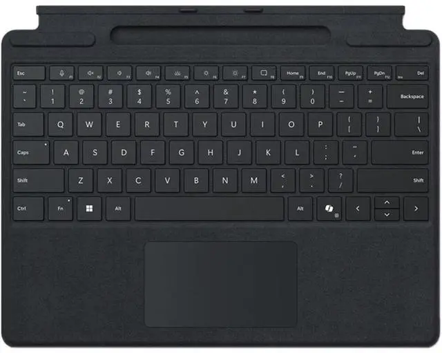 Alt view image 7 of 8 - Microsoft Keyboard/Cover Case Microsoft Surface Pro Tablet  8XB-00139
 - Black
