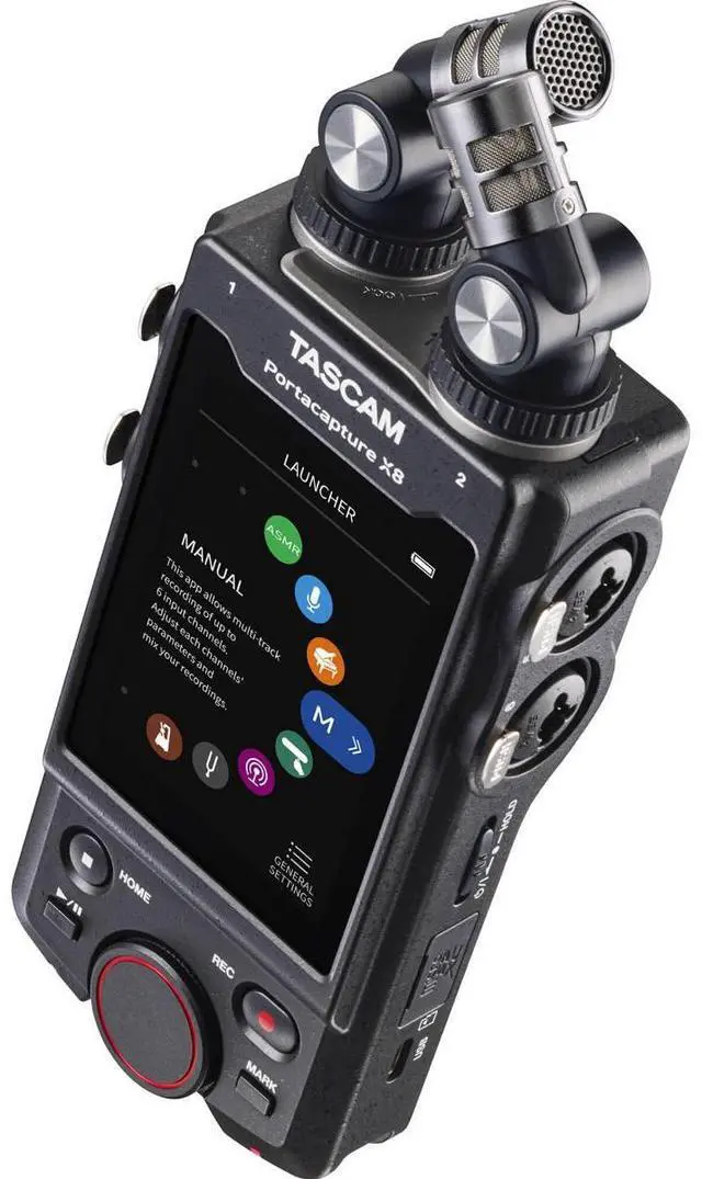 Alt view image 20 of 20 - Tascam Portacapture X8 High Resolution 6-Input / 6-Track Handheld Adaptive Multitrack Recorder
