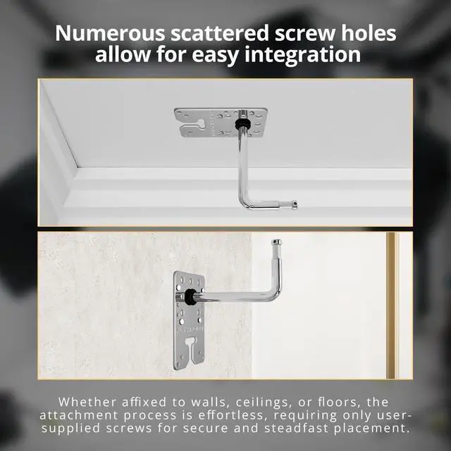 Alt view image 4 of 7 - Flashpoint T-Slot Wall Plate with 90-Degree Baby Pin and VESA Mount