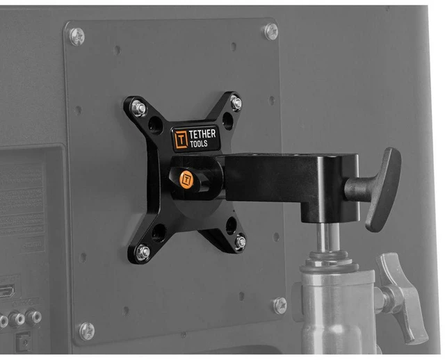 Alt view image 5 of 10 - Tether Tools Rock Solid VESA Studio Monitor Mount for Stands #STDVU-2