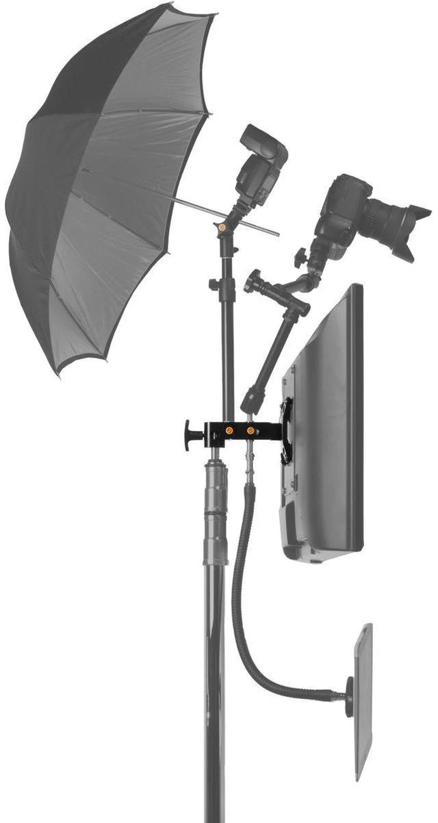 Alt view image 10 of 10 - Tether Tools Rock Solid VESA Studio Monitor Mount for Stands #STDVU-2