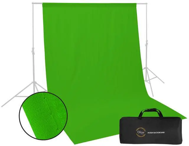 Main image of Glow Glow Muslin Backdrop - 6 x 9' (Green)