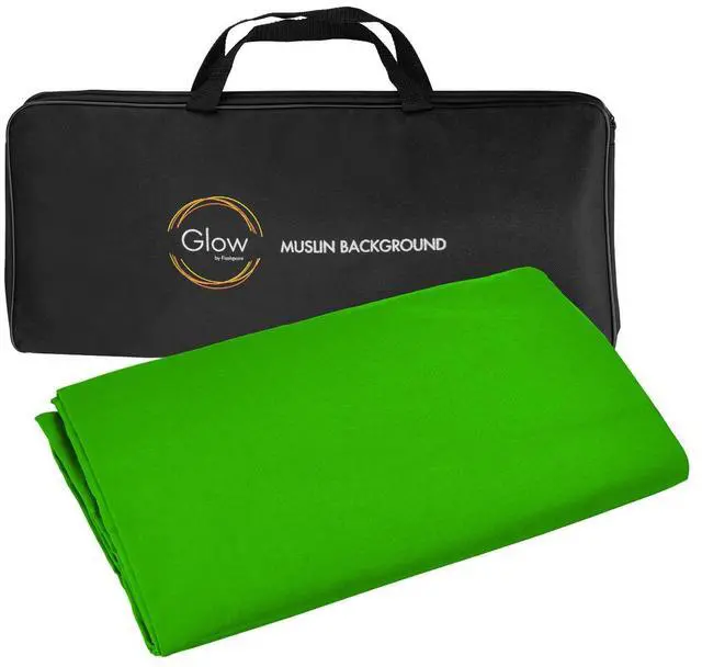 Alt view image 5 of 5 - Glow Glow Muslin Backdrop - 6 x 9' (Green)