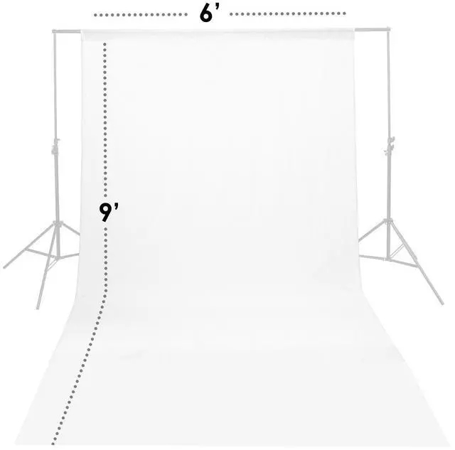 Alt view image 2 of 5 - Glow Glow Muslin Backdrop - 6 x 9' (White)