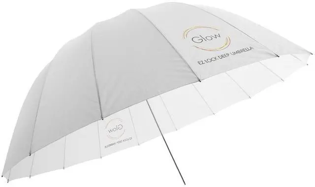 Alt view image 2 of 7 - Glow Easy Lock Large Deep Translucent Fiberglass Umbrella (51")