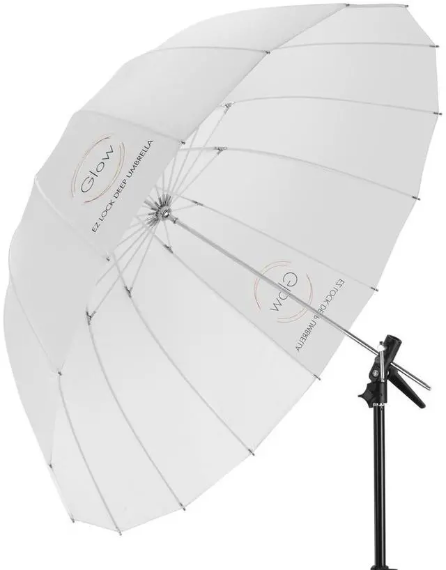 Main image of Glow Easy Lock Large Deep Translucent Fiberglass Umbrella (51")