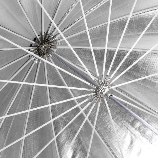 Alt view image 7 of 7 - Glow Easy Lock X-Large Deep Silver Fiberglass Umbrella (65")