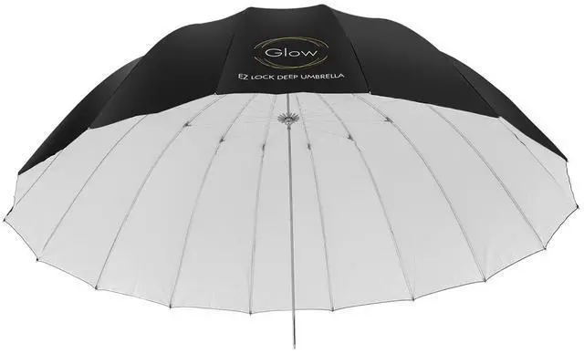 Alt view image 3 of 7 - Glow Easy Lock X-Large Deep White Fiberglass Umbrella (65")