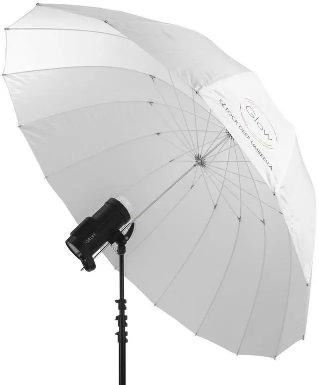 Alt view image 4 of 7 - Glow Easy Lock X-Large Deep Translucent Fiberglass Umbrella (65")
