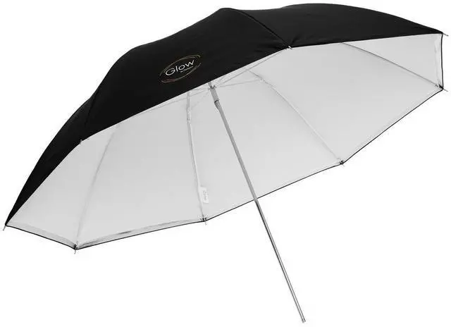Alt view image 2 of 7 - Glow 40" White Umbrella with Removable Silver/Black Layer