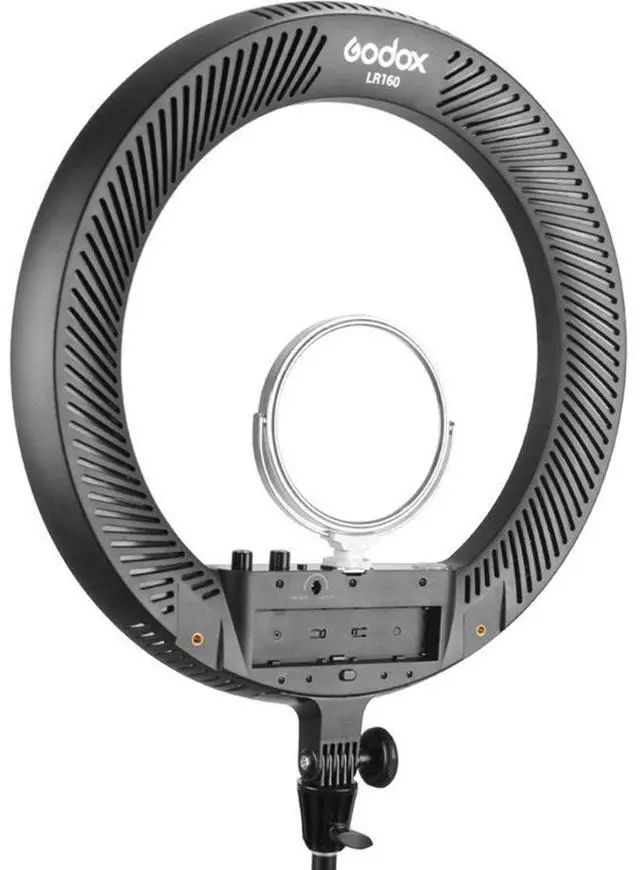 Alt view image 3 of 7 - Godox LR160 LED 3200K-8000K Bi-Color Ring Ligh (Black)