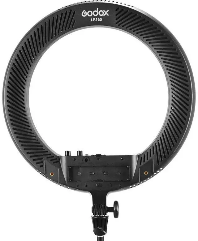 Alt view image 5 of 7 - Godox LR160 LED 3200K-8000K Bi-Color Ring Ligh (Black)