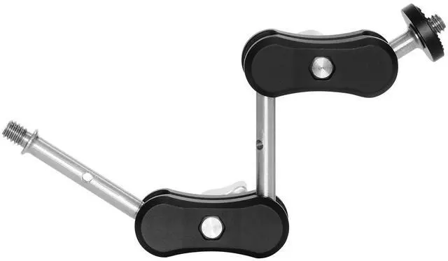 Alt view image 3 of 6 - 3Pod Adjustable Articulating Magic Arm with Double 1/4"x20 Threads, Black/Silver