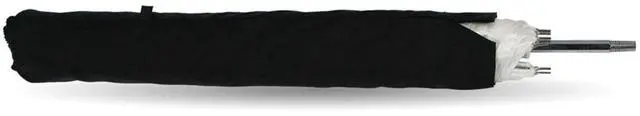 Alt view image 13 of 18 - Westcott 43" Optical White Satin Collapsible Umbrella