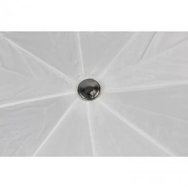 Alt view image 15 of 18 - Westcott 43" Optical White Satin Collapsible Umbrella