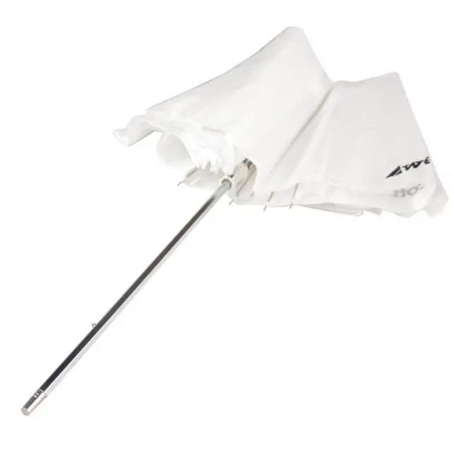 Alt view image 16 of 18 - Westcott 43" Optical White Satin Collapsible Umbrella