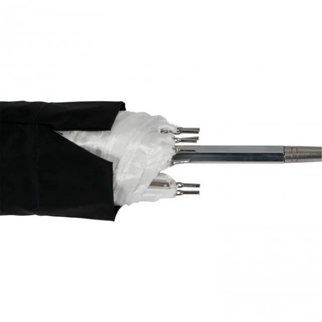Alt view image 17 of 18 - Westcott 43" Optical White Satin Collapsible Umbrella