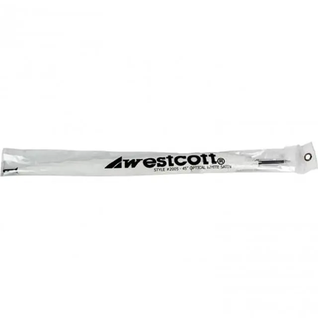 Alt view image 11 of 11 - Westcott Optical White Satin Diffusion Standard Umbrella (45")