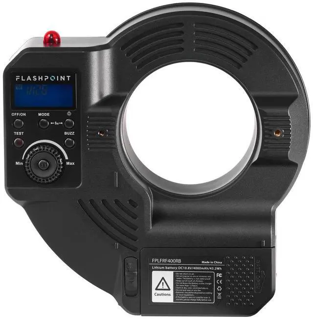 Alt view image 5 of 7 - Flashpoint RF-400 Ring Li-On 400ws Ringflash with Battery Pack #FP-LF-RF400