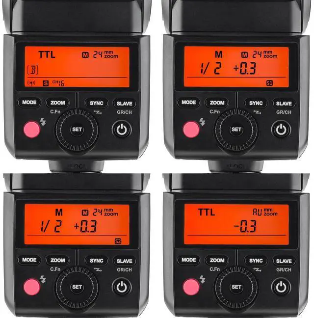 Alt view image 3 of 7 - Flashpoint Zoom-Mini TTL R2 Flash with Integrated R2 Radio Transceiver for Olympus/Panasonic Cameras