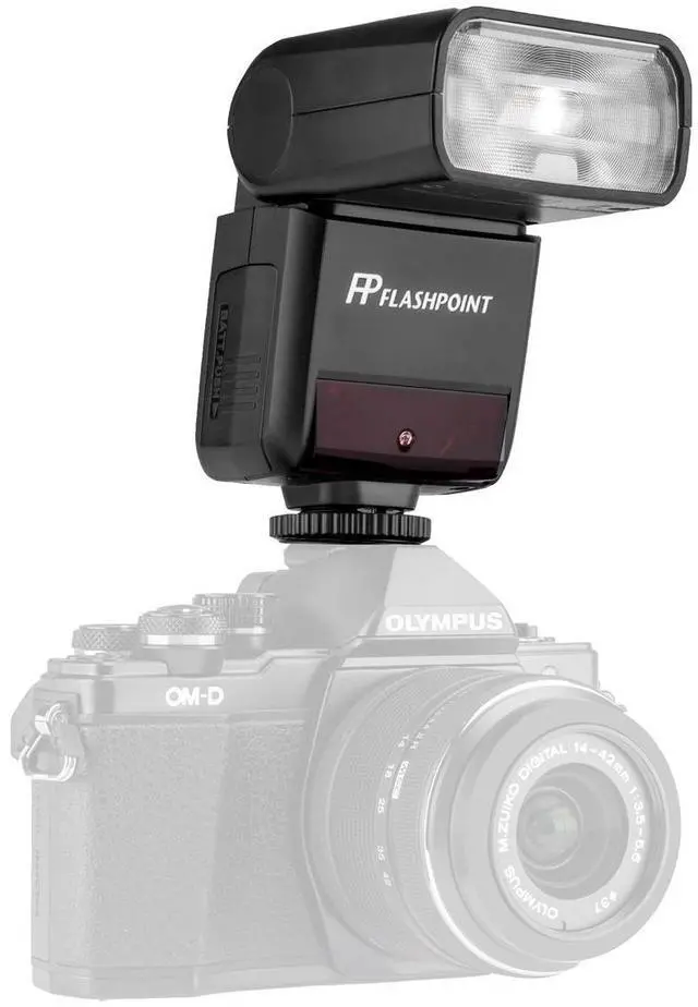 Alt view image 6 of 7 - Flashpoint Zoom Li-ion Mini TTL R2 Flash With Integrated R2 Radio Transceiver - Panasonic and Olympus (V350O)