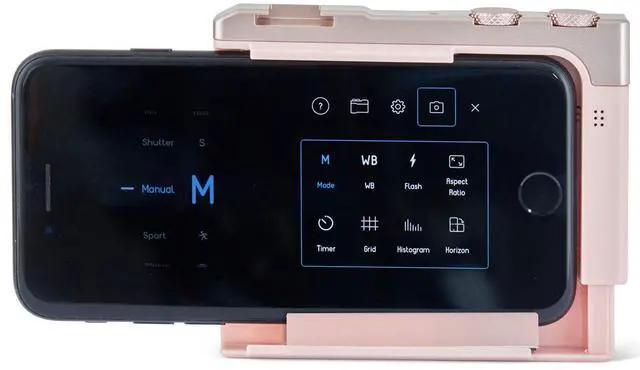 Alt view image 6 of 7 - Pictar One Mark II Smartphone Camera Grip, Rose Gold #MW PT-ONE RG 32