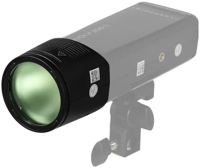 Alt view image 7 of 7 - Flashpoint Flashpoint eVOLV 200 Round Flash Head with Accessory Kit (Replacement for Godox H200R & AK-R1)