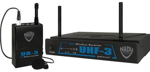 Main image of Nady UHF-3 UHF DigiTRU Wireless Lavalier Microphone System, MU6/509.55MHz