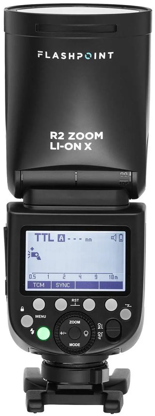 Alt view image 4 of 8 - flashpoint zoom li-on x r2 ttl on-camera round flash speedlight for pentax (godox v1)