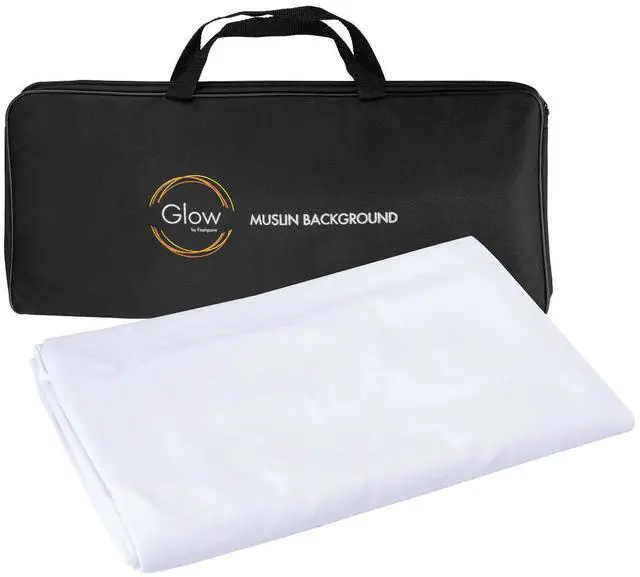 Alt view image 5 of 5 - Glow Glow Muslin Backdrop - 10x20' (White)