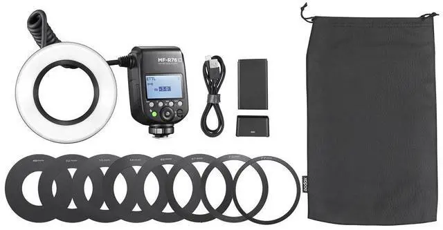 Alt view image 7 of 7 - Flashpoint MF-R76 TTL Macro Ring Flash for Canon #MF-R76-C