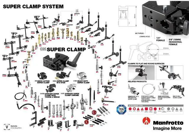 Alt view image 3 of 13 - Manfrotto Bogen Super Clamp