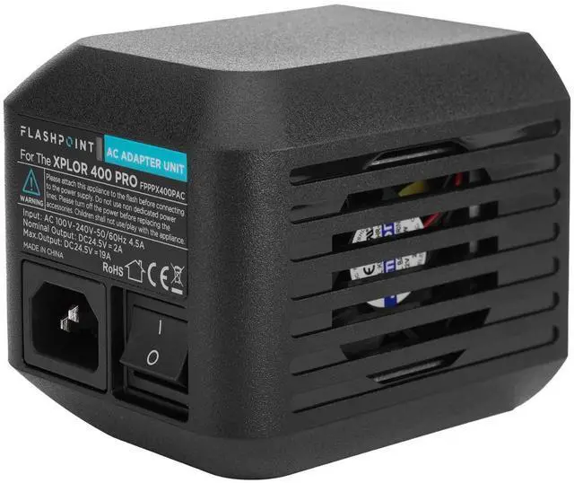 Alt view image 3 of 7 - Flashpoint AC Adapter Unit for the XPLOR 400 Pro R2 Series Monolights (Godox AC400)