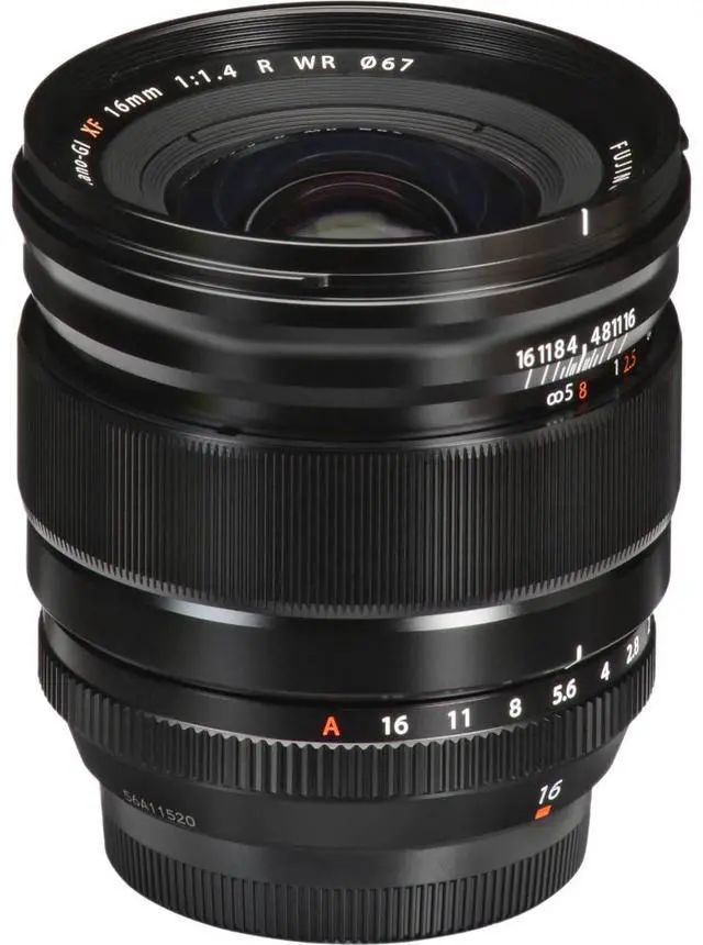 Alt view image 2 of 7 - Fujifilm XF 16mm f/1.4 R WR Lens, Bundle with Flex Lens Shade, 67mm Filter Kit, Lens Case, Lens Cap Tether, Cleaning Kit, PC Software Kit