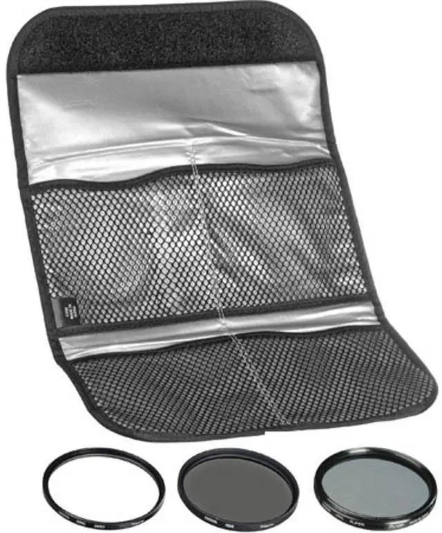 Alt view image 6 of 17 - Hoya 72mm II (HMC UV / Circular Polarizer / ND8) 3 Digital Filter Set with Pouch