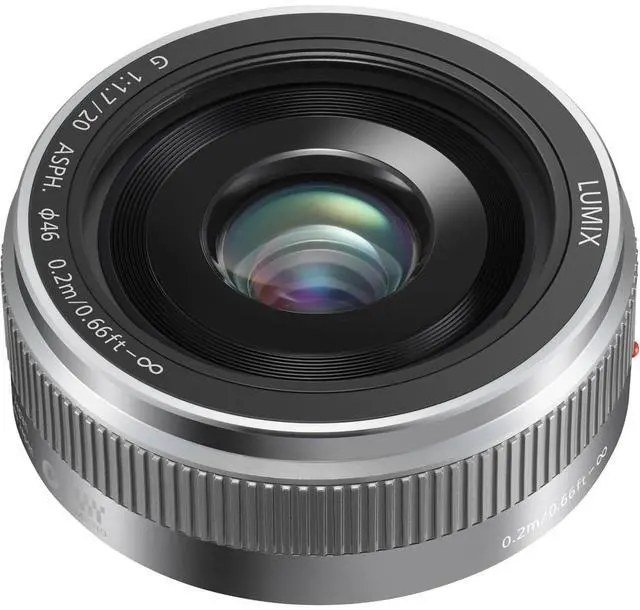 Alt view image 8 of 12 - Panasonic Lumix G 20mm f/1.7 II ASPH Lens (Silver)