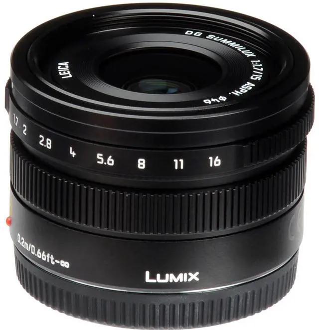 Alt view image 4 of 20 - Panasonic LUMIX G Leica DG Summilux 15mm f/1.7 Lens (Black)