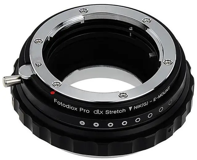 Alt view image 2 of 4 - Fotodiox DLX Series Nikon Nikkor F Mount G-Type D/SLR Lens to Sony Alpha E-Mount Mirrorless Camera Body Stretch Mount Adapter with Macro Focusing Helicoid and Magnetic Drop-In Filters